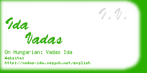 ida vadas business card